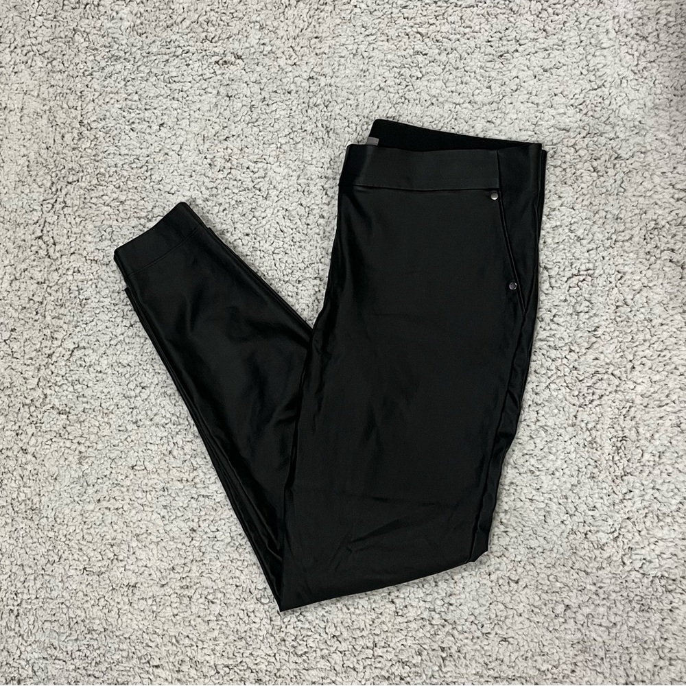 Maurice’s - Faux Leather Bengaline Skinny Ankle Pant - Size L - Regular Length